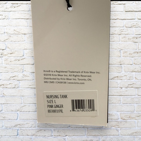 NWT Knix Pink Ginger Leakproof Nursing Tank Size Large - Picture 5 of 10